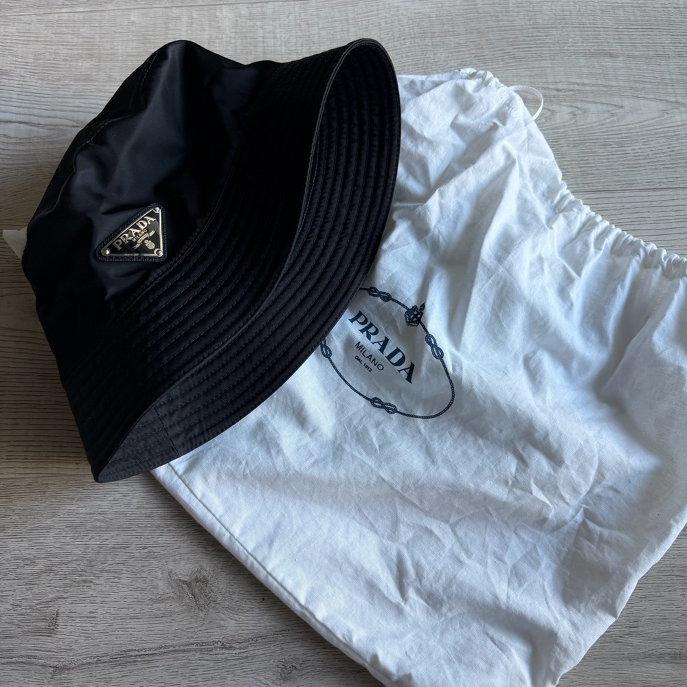 Prada Classic Black Bucket Hat - Picture 8 of 9